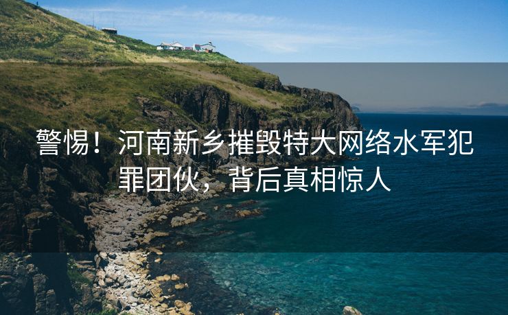 警惕！河南新乡摧毁特大网络水军犯罪团伙，背后真相惊人