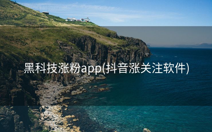 黑科技涨粉app(抖音涨关注软件)