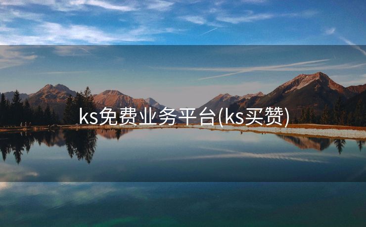 ks免费业务平台(ks买赞)