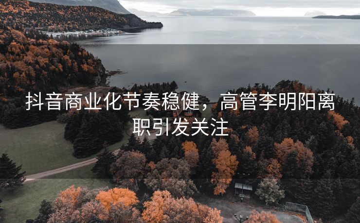 抖音商业化节奏稳健，高管李明阳离职引发关注