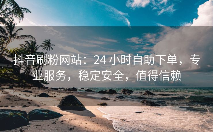 抖音刷粉网站：24 小时自助下单，专业服务，稳定安全，值得信赖