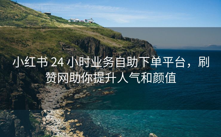 小红书 24 小时业务自助下单平台，刷赞网助你提升人气和颜值