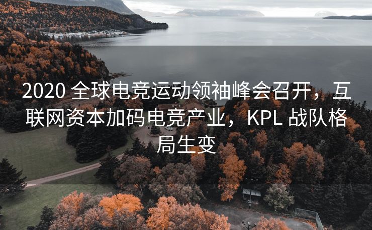 2020 全球电竞运动领袖峰会召开，互联网资本加码电竞产业，KPL 战队格局生变