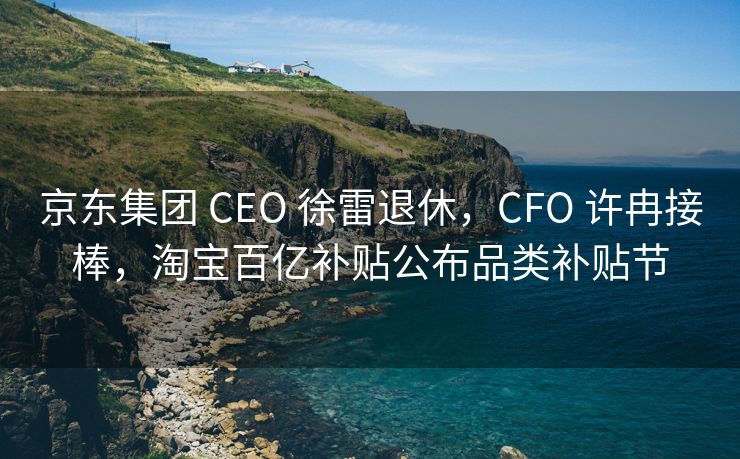 京东集团 CEO 徐雷退休，CFO 许冉接棒，淘宝百亿补贴公布品类补贴节