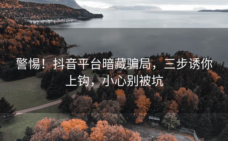 警惕！抖音平台暗藏骗局，三步诱你上钩，小心别被坑