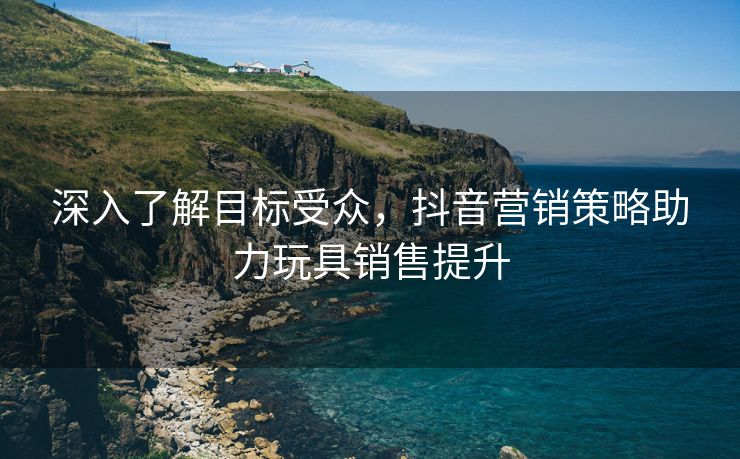 深入了解目标受众，抖音营销策略助力玩具销售提升