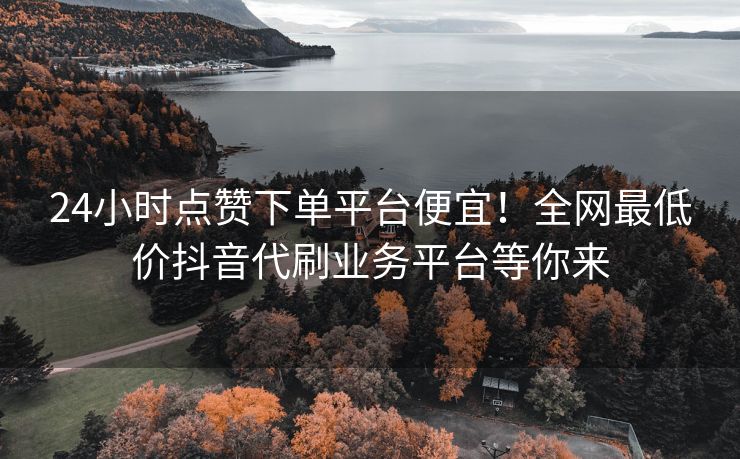 24小时点赞下单平台便宜！全网最低价抖音代刷业务平台等你来
