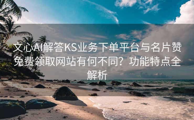 文心AI解答KS业务下单平台与名片赞免费领取网站有何不同？功能特点全解析